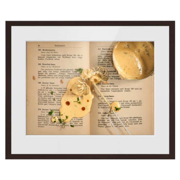 Sauce (à la) béarnaise. 1918 | gerahmter Kunstdruck, limitiert