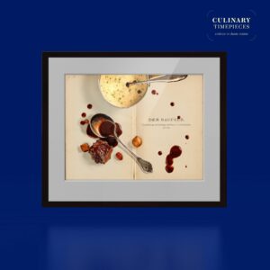 culinary timepieces "Der Saucier" gerahmter Print