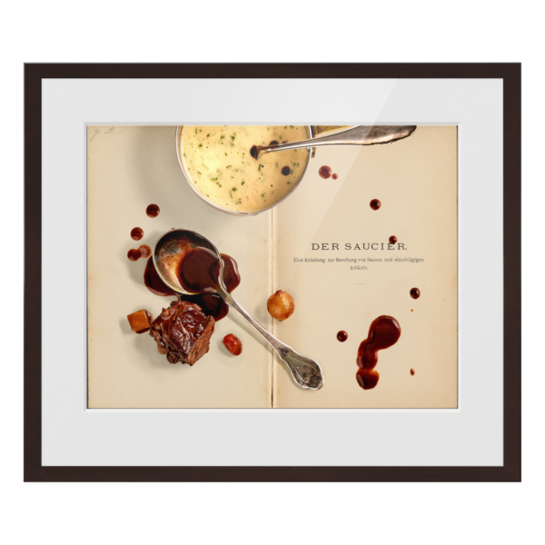 culinary timepieces "Der Saucier" gerahmter Print