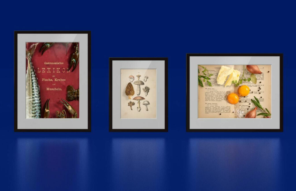 Culinary Timepieces Geschenk für Feinschmecker - gerahmte Kunstdrucke