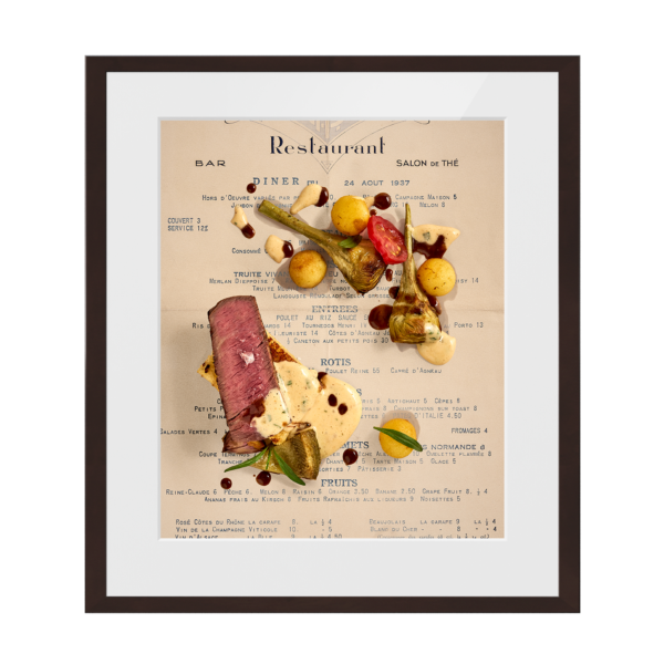 Tournedos Henri IV. 1937 | gerahmter Kunstdruck, limitiert