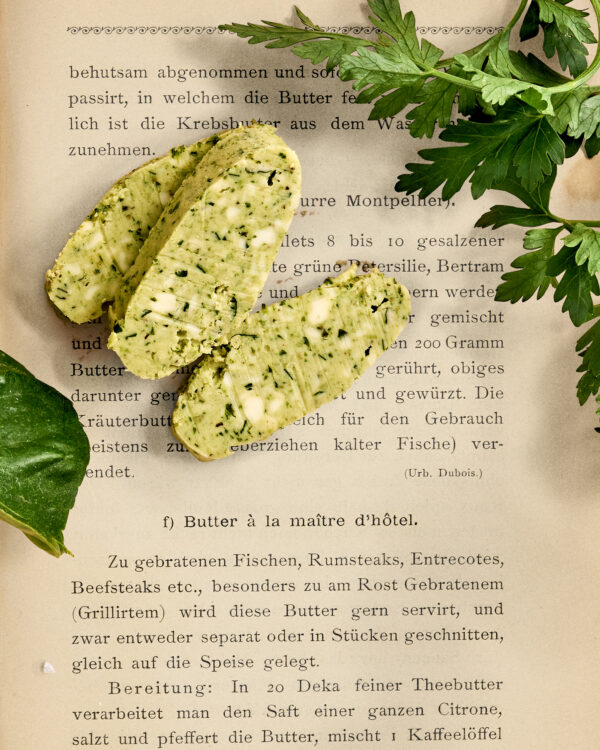 Butter à la maître d'hôtel. 1897. | gerahmter Kunstdruck, limitiert – Bild 3