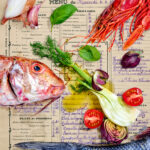 Bouillabaisse. Mise en place. 1923  | gerahmter Kunstdruck, limitiert – Bild 2