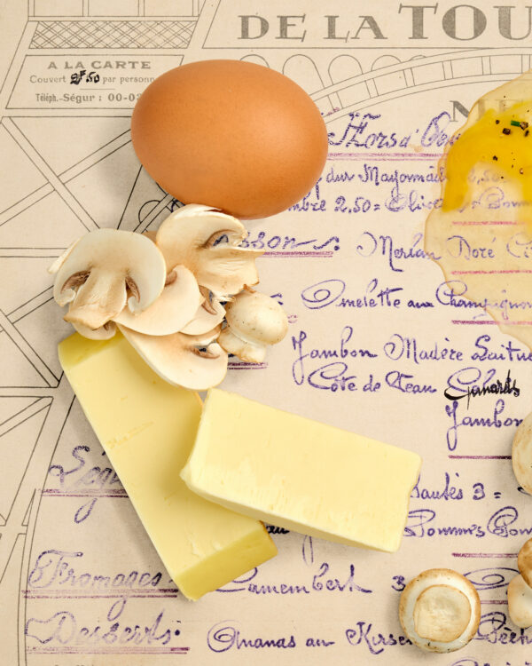 Omelette aux Champignons. Mise en place. 1935 | gerahmter Kunstdruck, limitiert – Bild 4