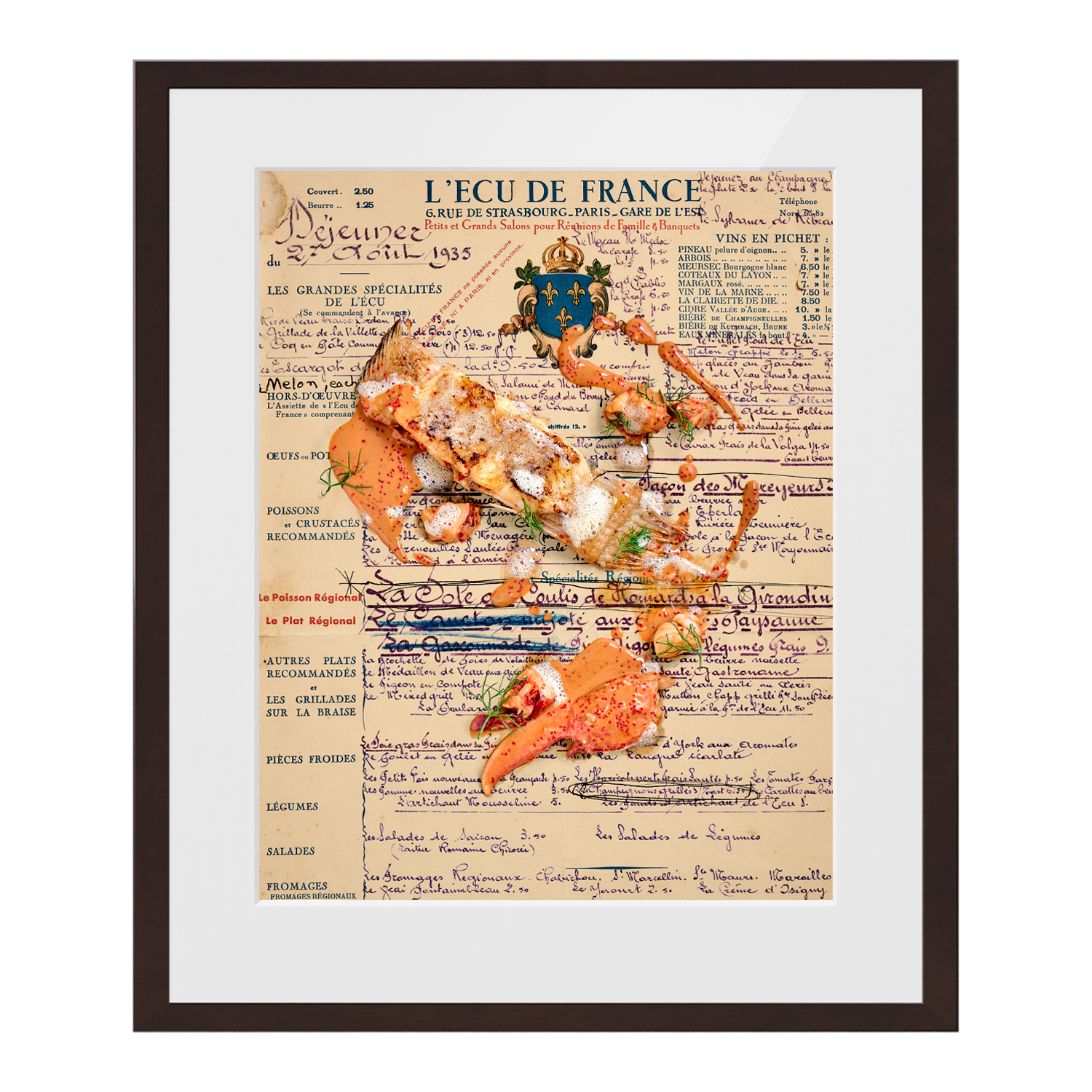Sole & Coulis de Homard. 1935