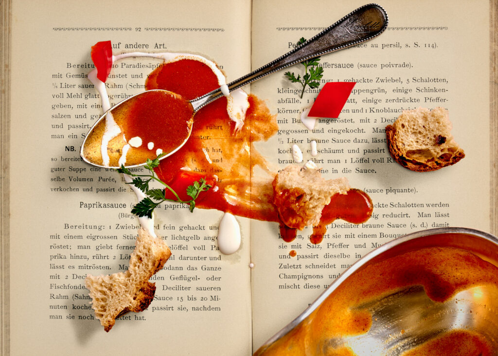 Paprikasauce. 1897 | gerahmter Kunstdruck, limitiert - culinary ...