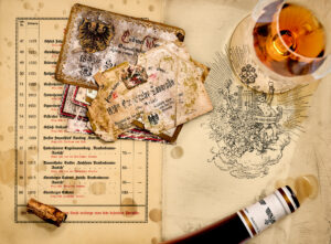 Wein-Motiv der culinary timepieces