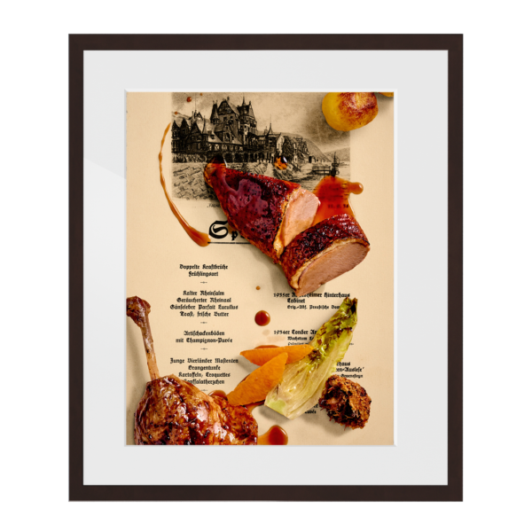 Ente & Orangentunke. 1938  | gerahmter Kunstdruck, limitiert