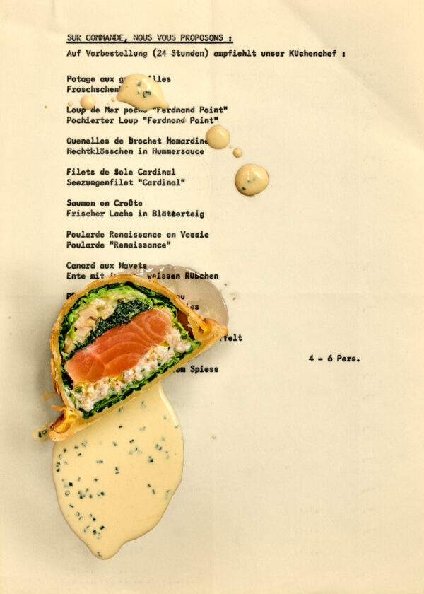 Saumon en Croûte | Tantris 70s | gerahmter Kunstdruck, limitiert – Bild 2