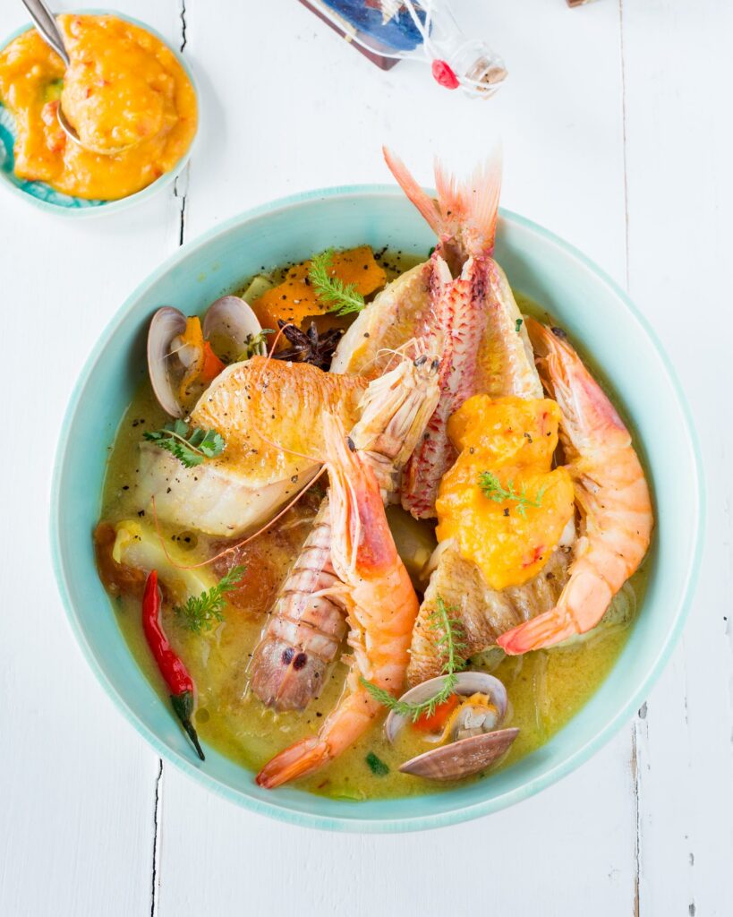 Bouillabaisse mit Rouille – klassische Fischsuppe aus Marseille