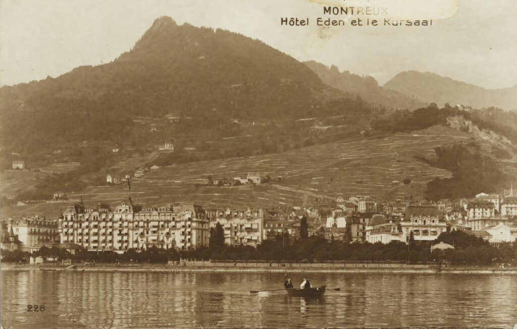 Montreux Hotel Eden 28.06.1922 ETH-Bibliothek Zürich, Bildarchiv : PK_017169