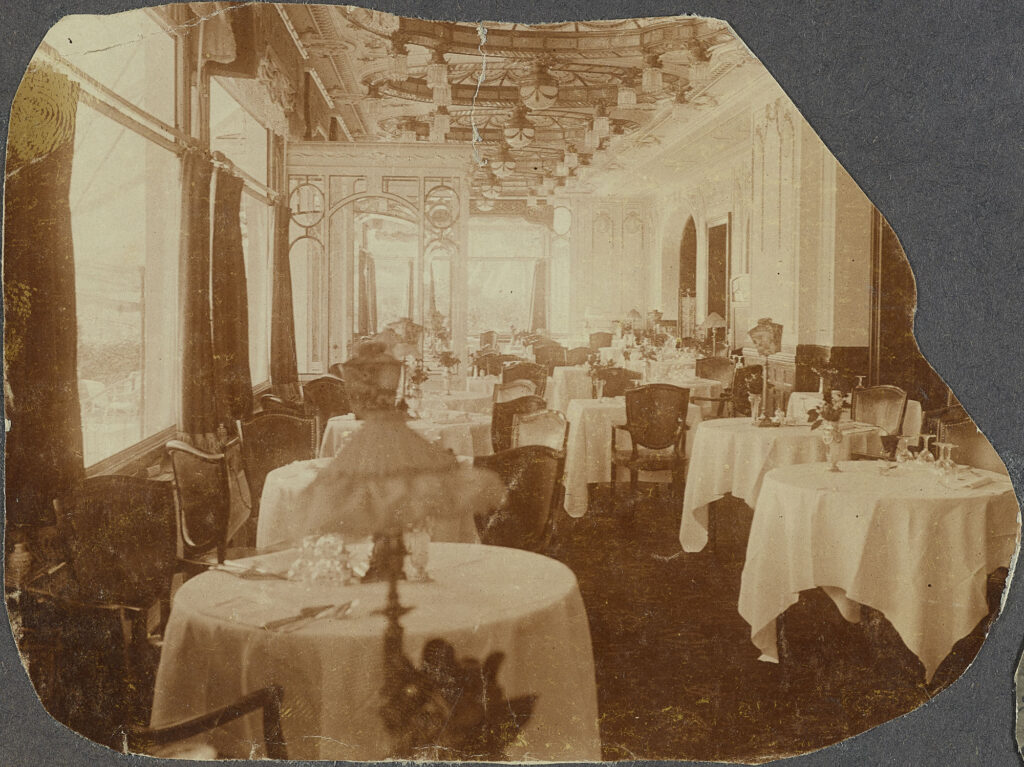 Hotel Montreux Palace, 1914-1917, Speisesaal - Bildarchiv ETH Bibliothek Zürich