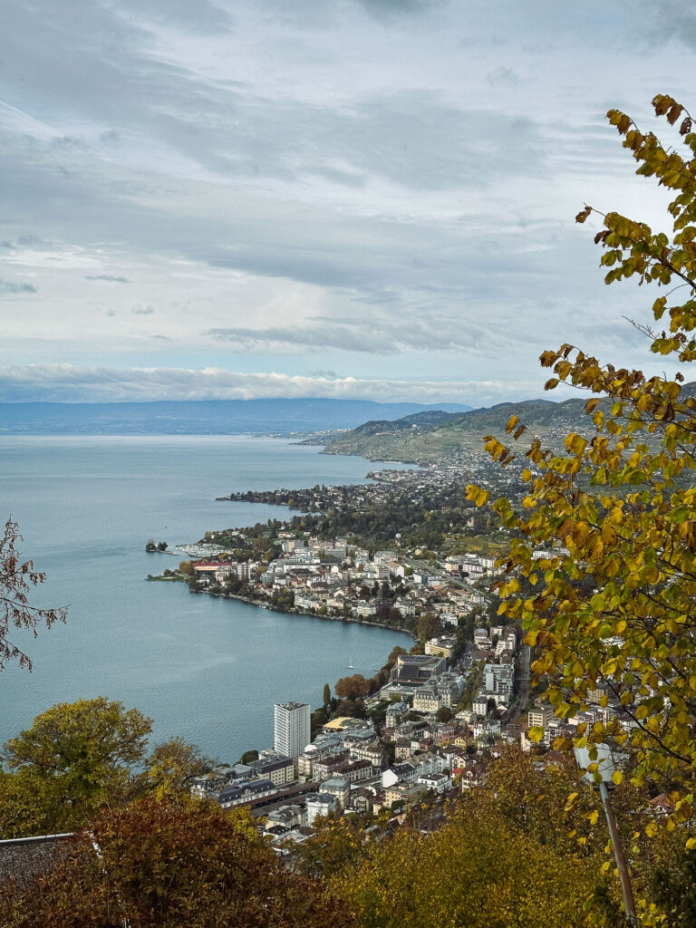 Ausblick vom Hotel Righi Vaudois, Glion Montreux 2025 © Annette Sandner