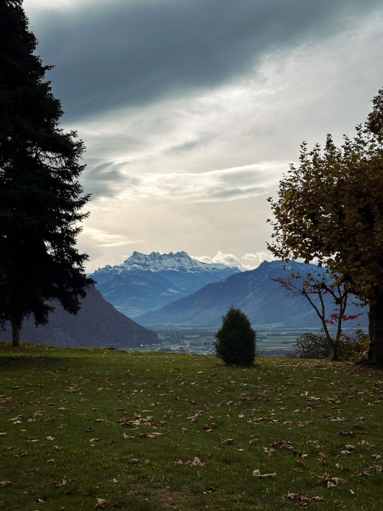 Ausblick vom Hotel Righi Vaudois, Glion Montreux 2025 © Annette Sandner